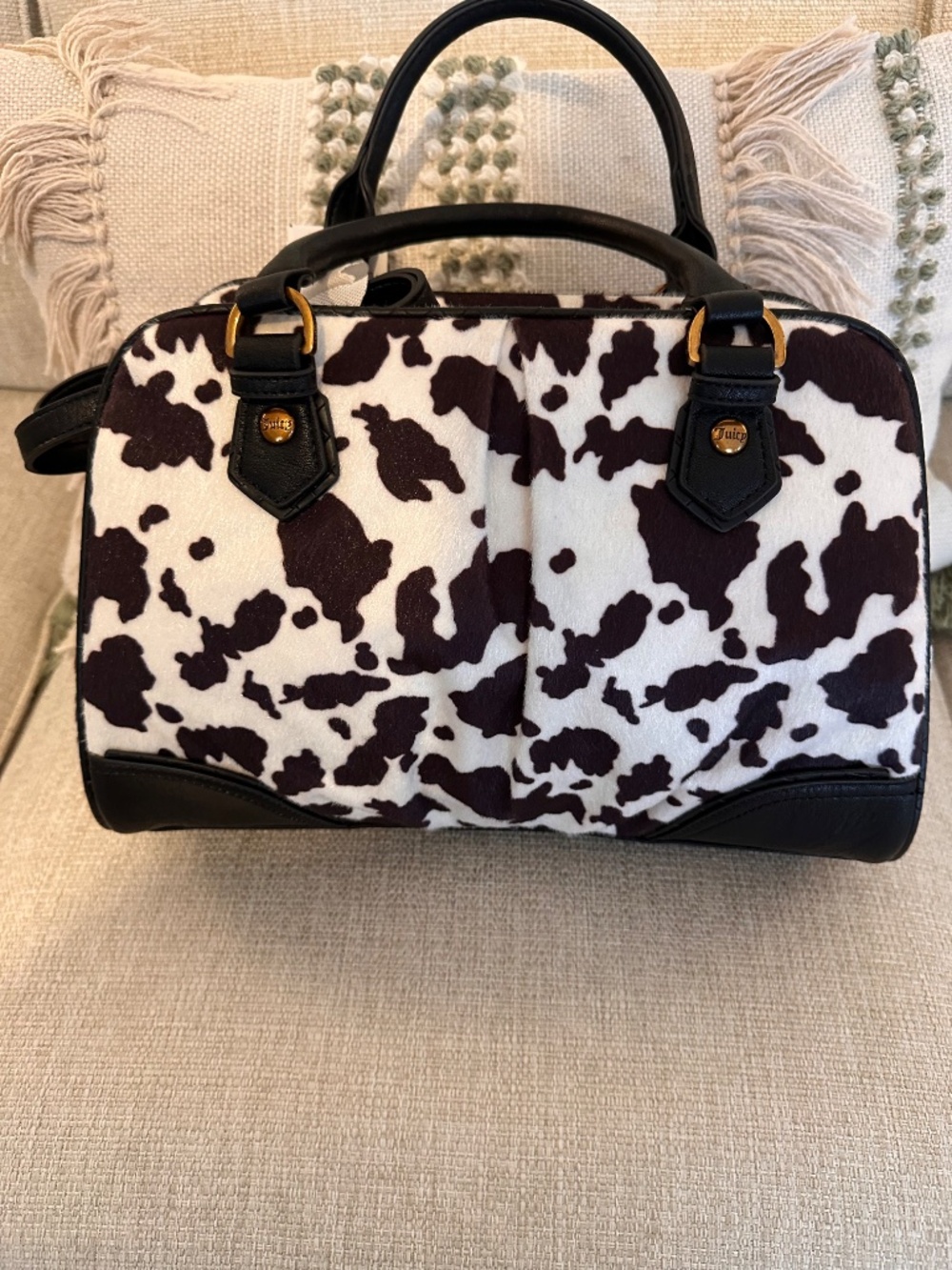 Update: sold Juicy couture cow print bag - Picture 3 of 4